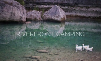 Camping near SA Glamping: Sparrow Bend River Retreat, Bandera, Texas