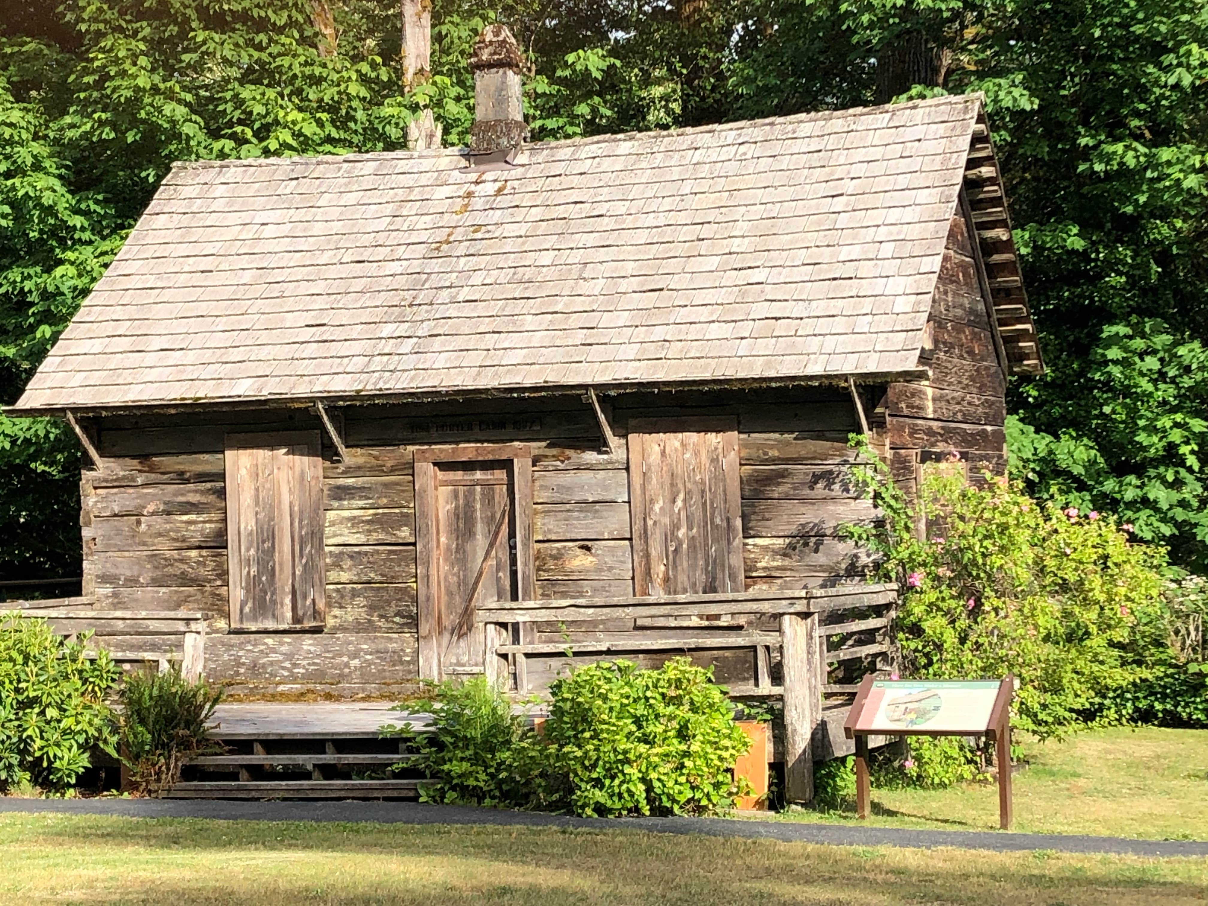Jackie  S.'s photo of a cabin at Howard Miller Steelhead County Park near Mt. Baker-Snoqualmie National Forest