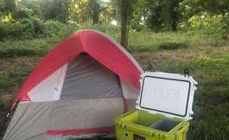 Crystal C.'s photo of tent camping at Red River Sandbox Camping: Dancing Deer Meadow - CLOSED near Bethel, OK