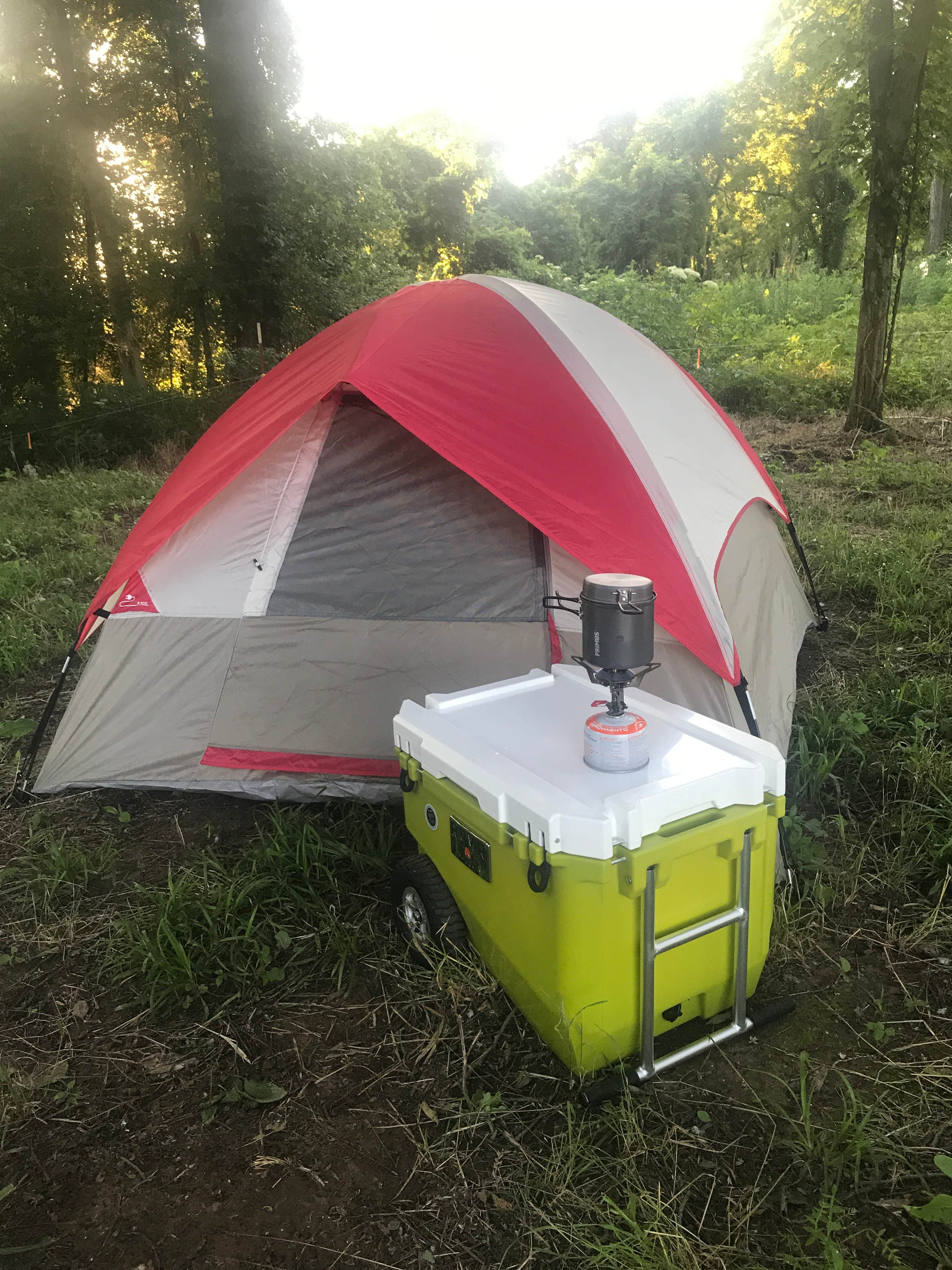 Crystal C.'s photo of tent camping at Red River Sandbox Camping: Dancing Deer Meadow - CLOSED near Broken Bow, OK