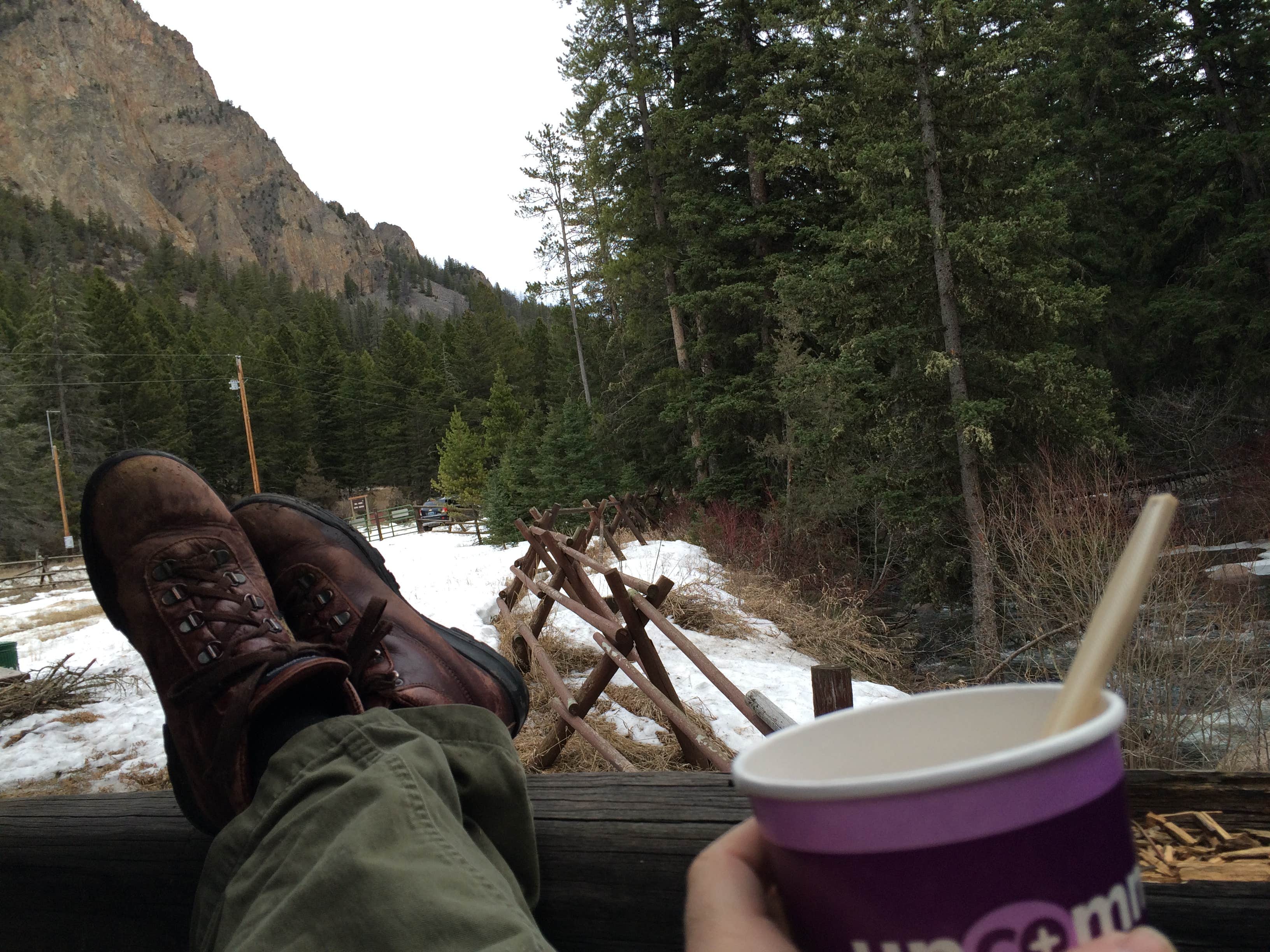 Camper-submitted photo at Mill Creek Cabin near Gardiner, MT