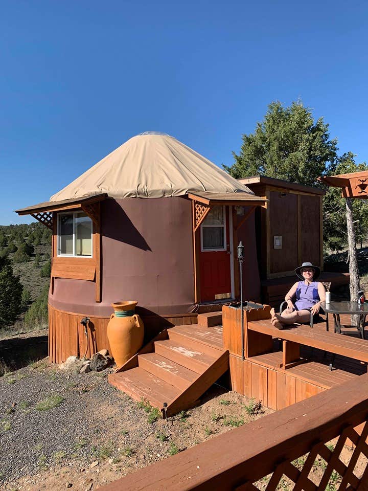 Krista T.'s photo of glamping accommodations at Bryce Canyon Yurt near Dixie National Forest