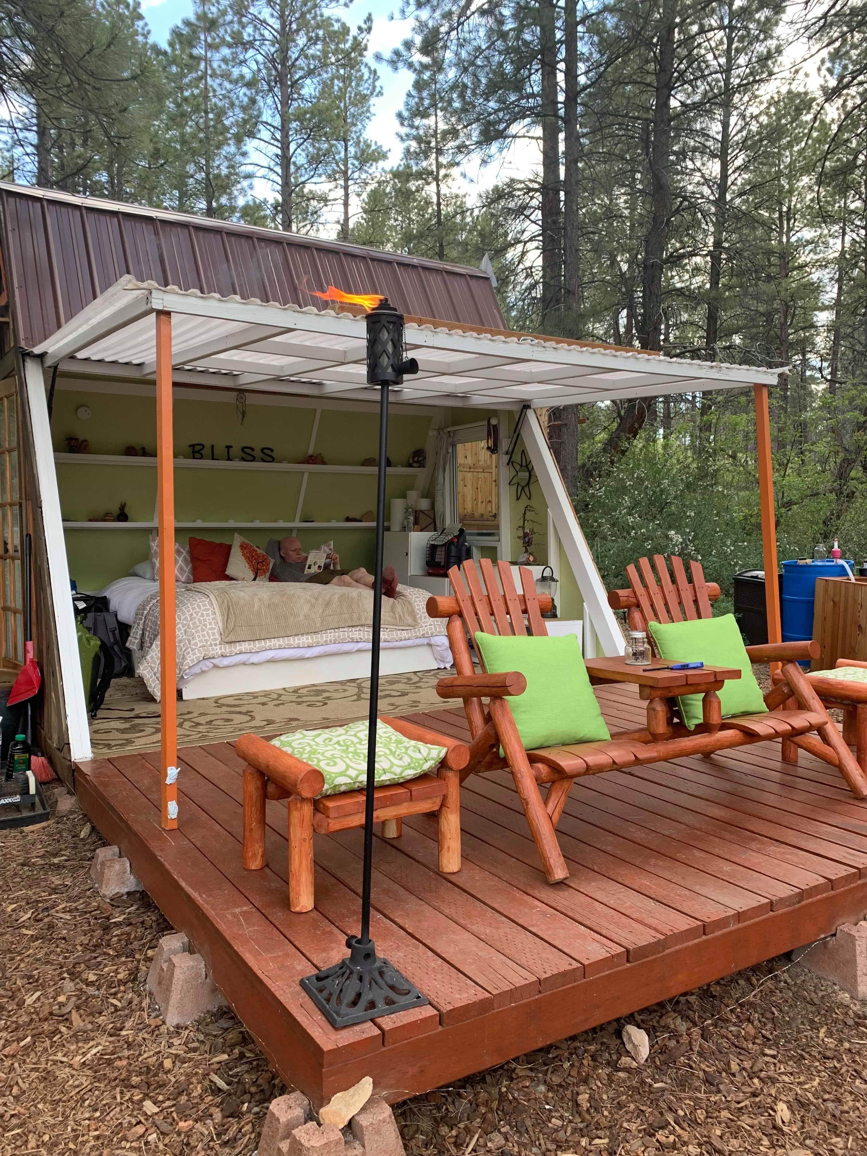 Camper submitted image from Zion A-Frame Cabin - 3