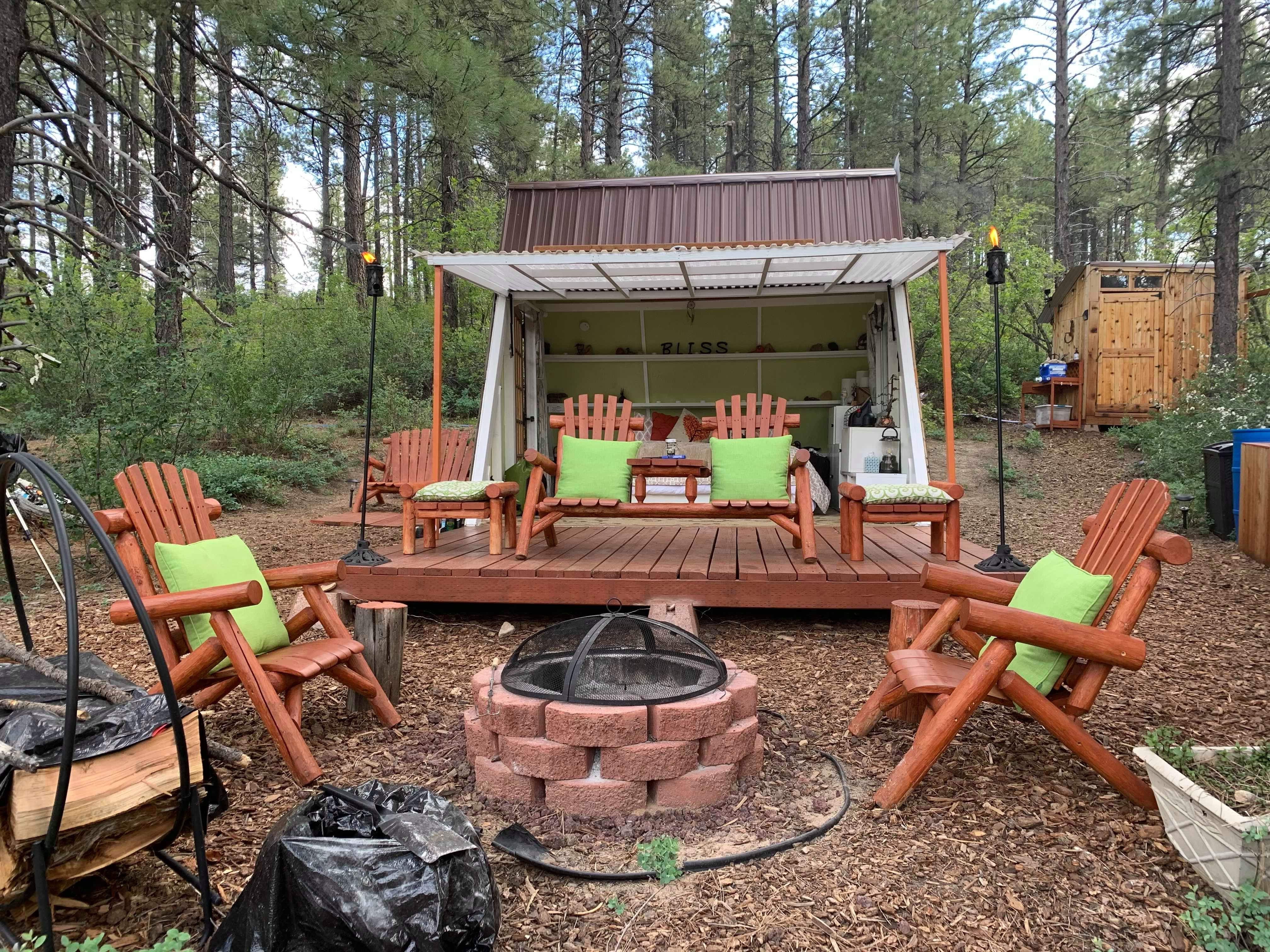 Camper submitted image from Zion A-Frame Cabin - 1