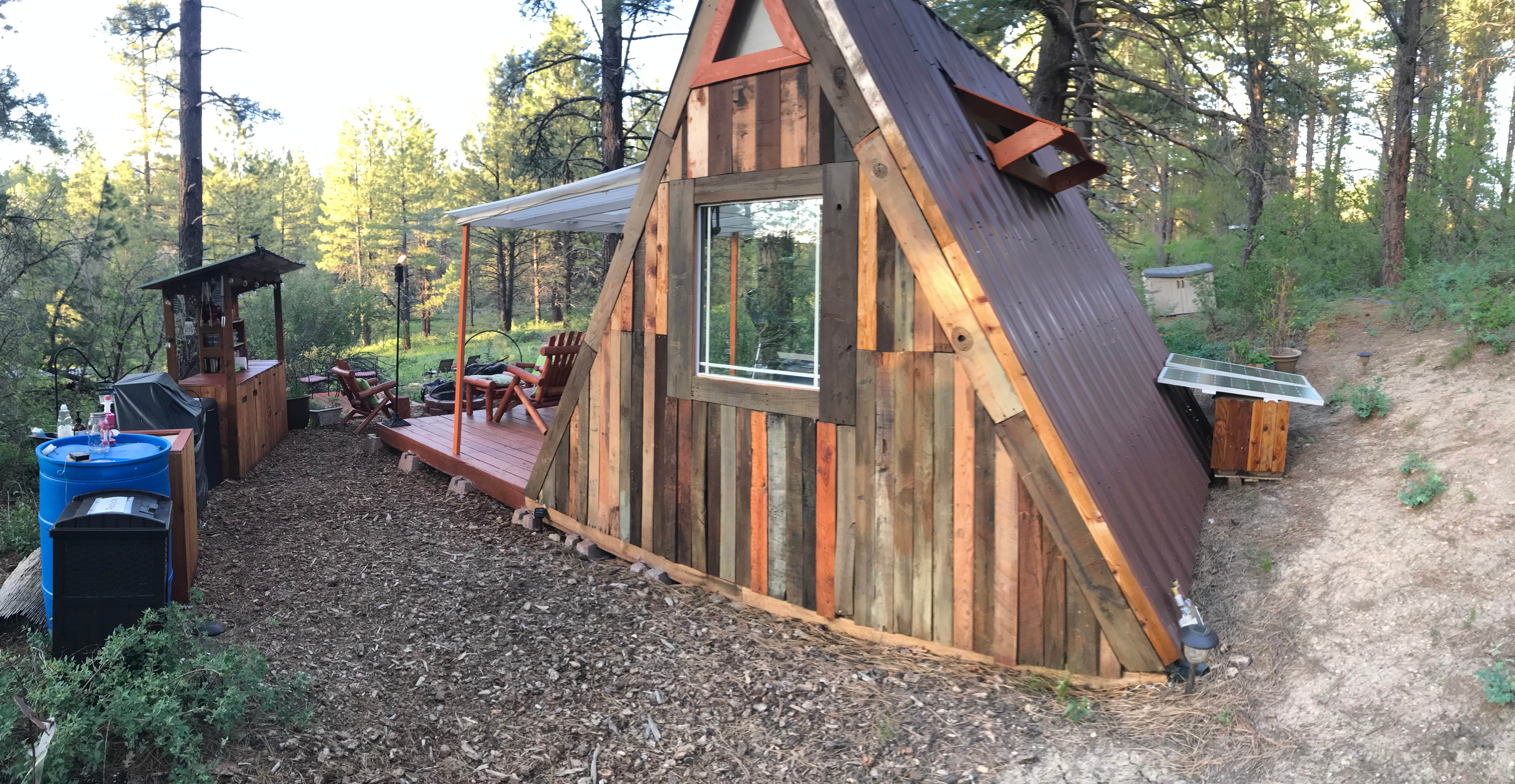 Krista T.'s photo of a cabin at Zion A-Frame Cabin near Springdale, UT