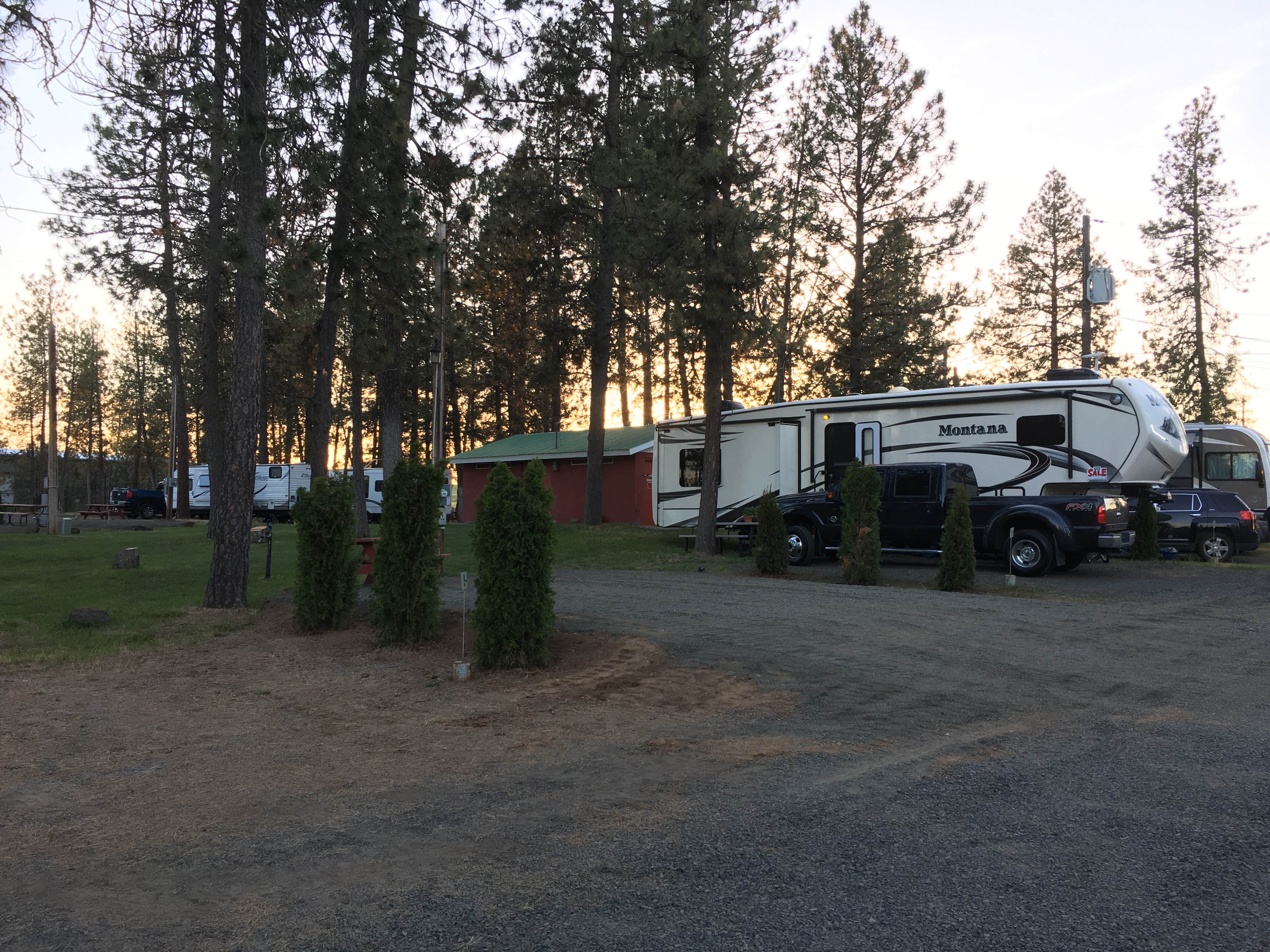 Mark C.'s photo of rv camping at Peaceful Pines  RV Park & Campground near Davenport, WA