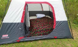 David F.'s photo of glamping accommodations at Wildcat Mountain State Park Campground near Genoa, WI