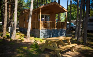 Drew P.'s photo of a cabin at Grand Haven RV Resort & Campground near Sparta, MI