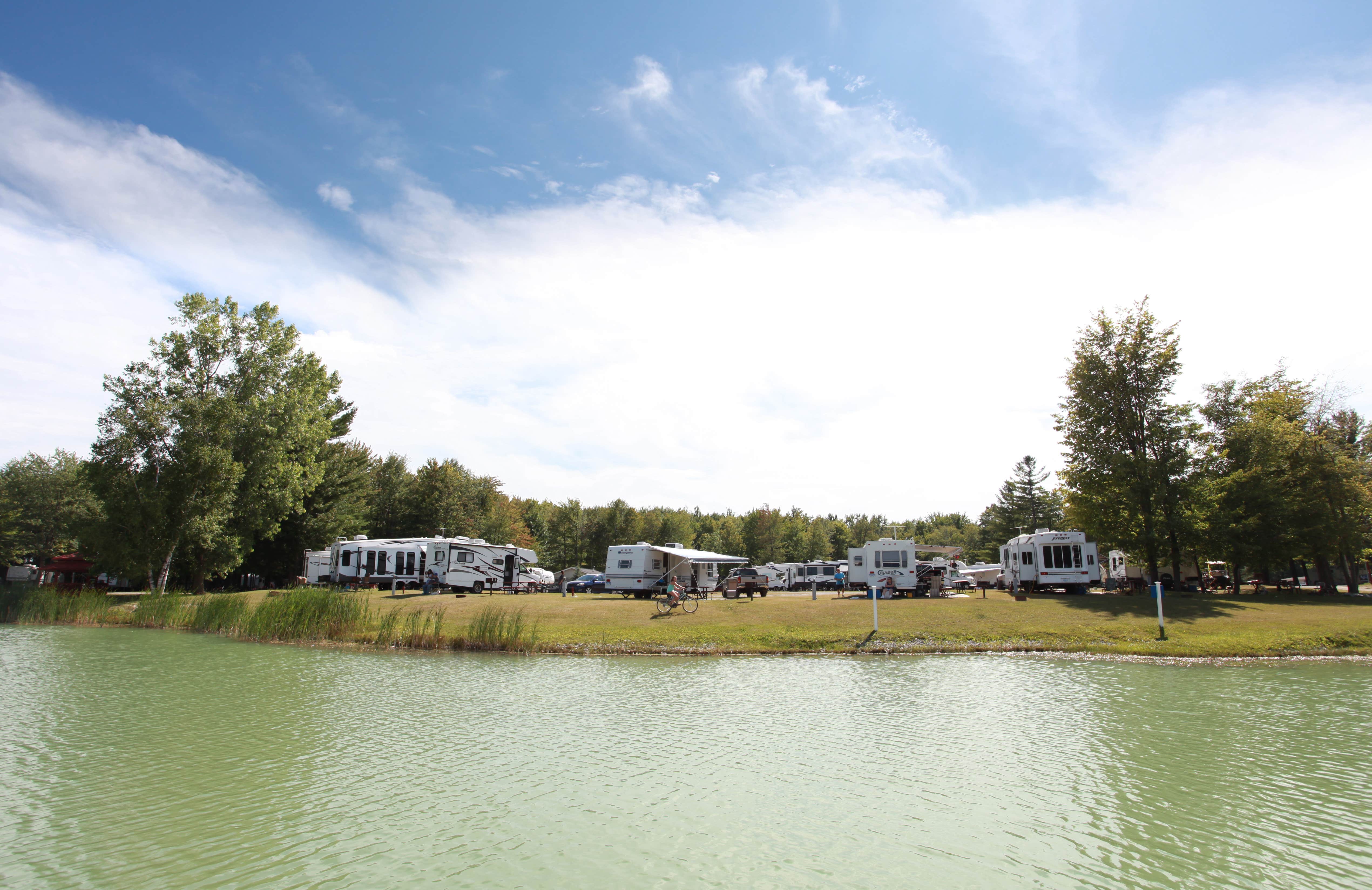 Outdoor Adventures Lake Shore Resort Camping Davison, MI