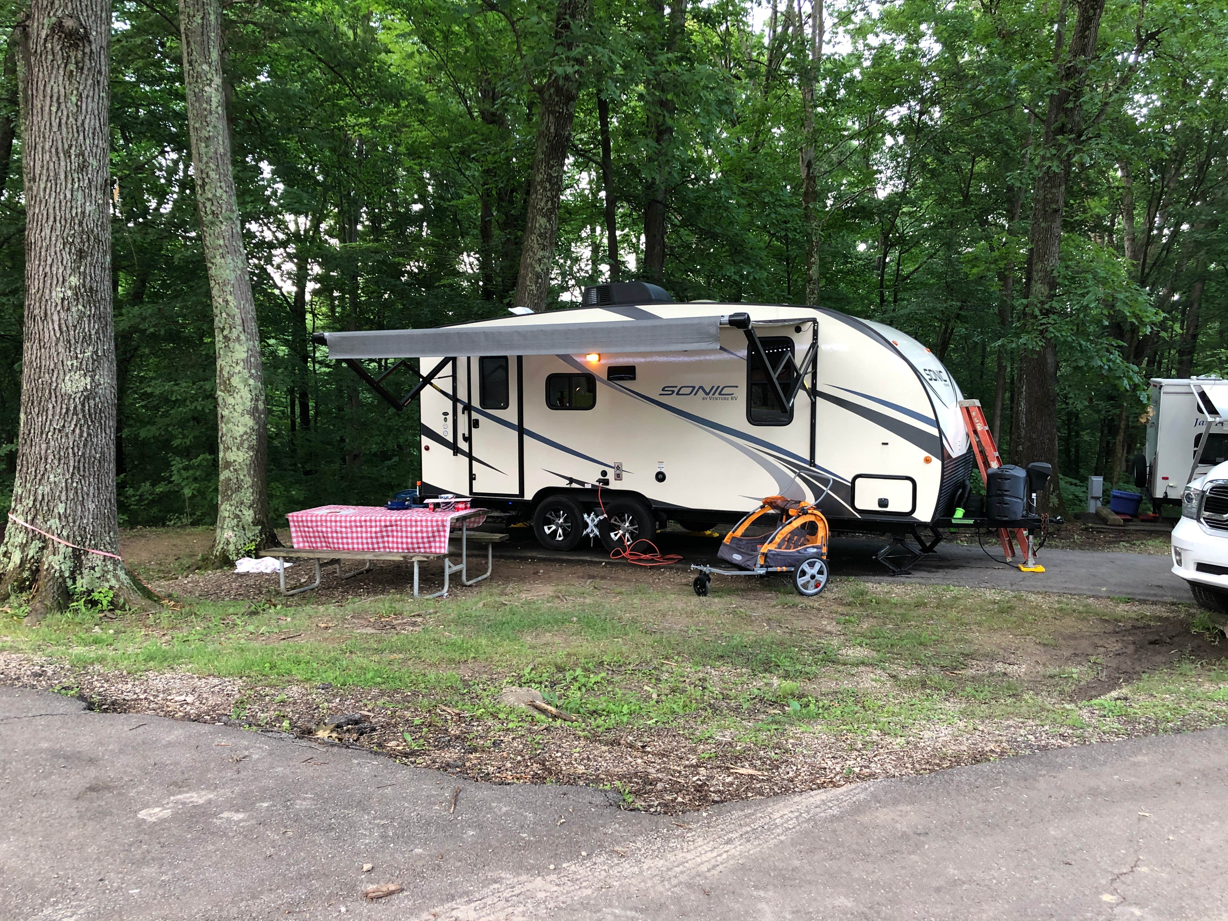 Lori R.'s photo of rv camping at Lake Hope State Park Campground near Washington, WV