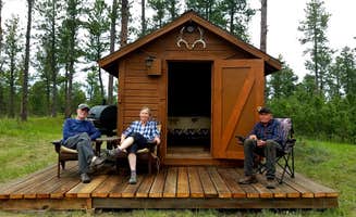 Isa K.'s photo of glamping accommodations at Plenty Star Ranch - CLOSED near Hot Springs, SD