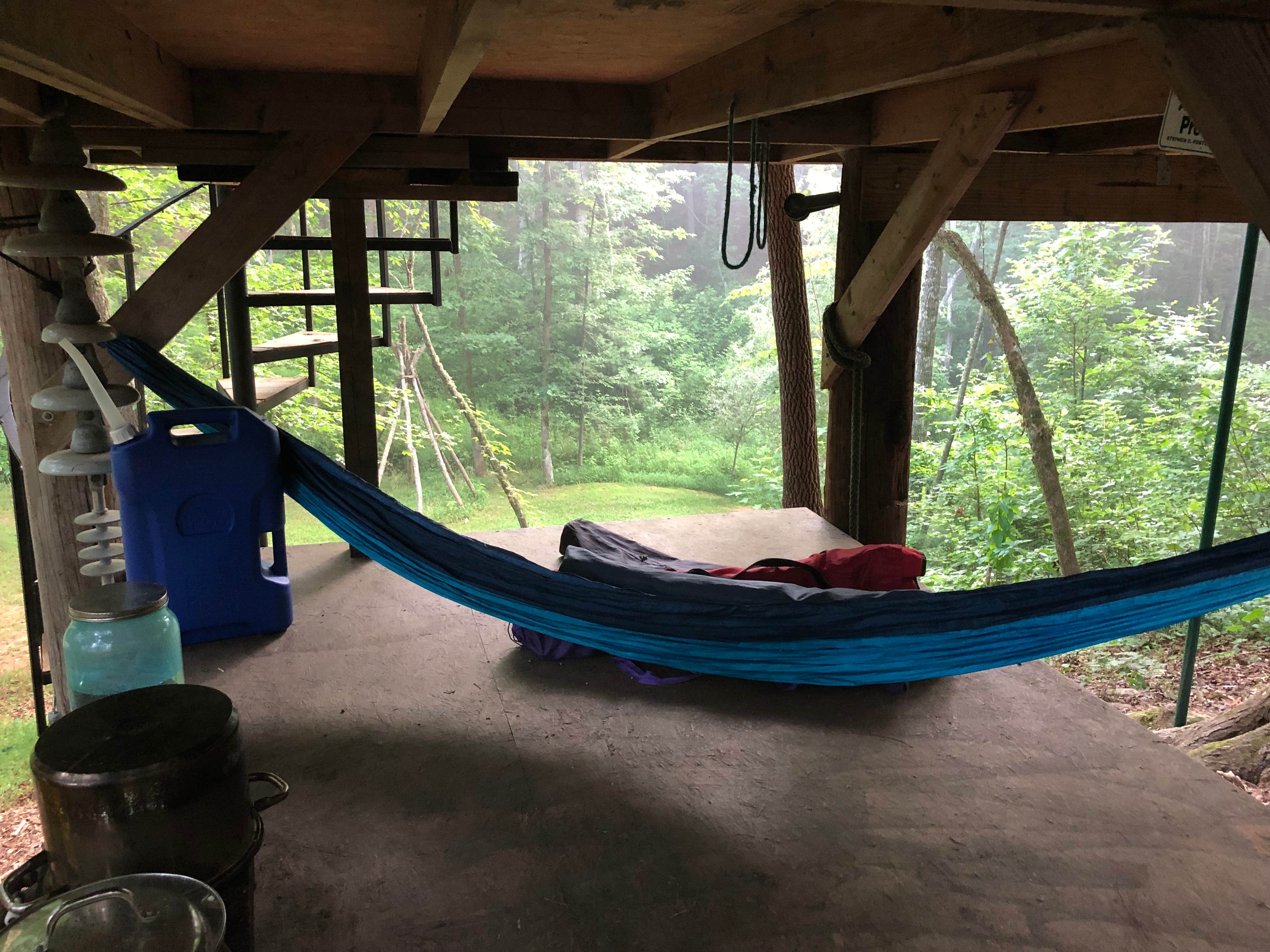 Camper-submitted photo at Charming Tree House in the Forest near Mineral Bluff, GA