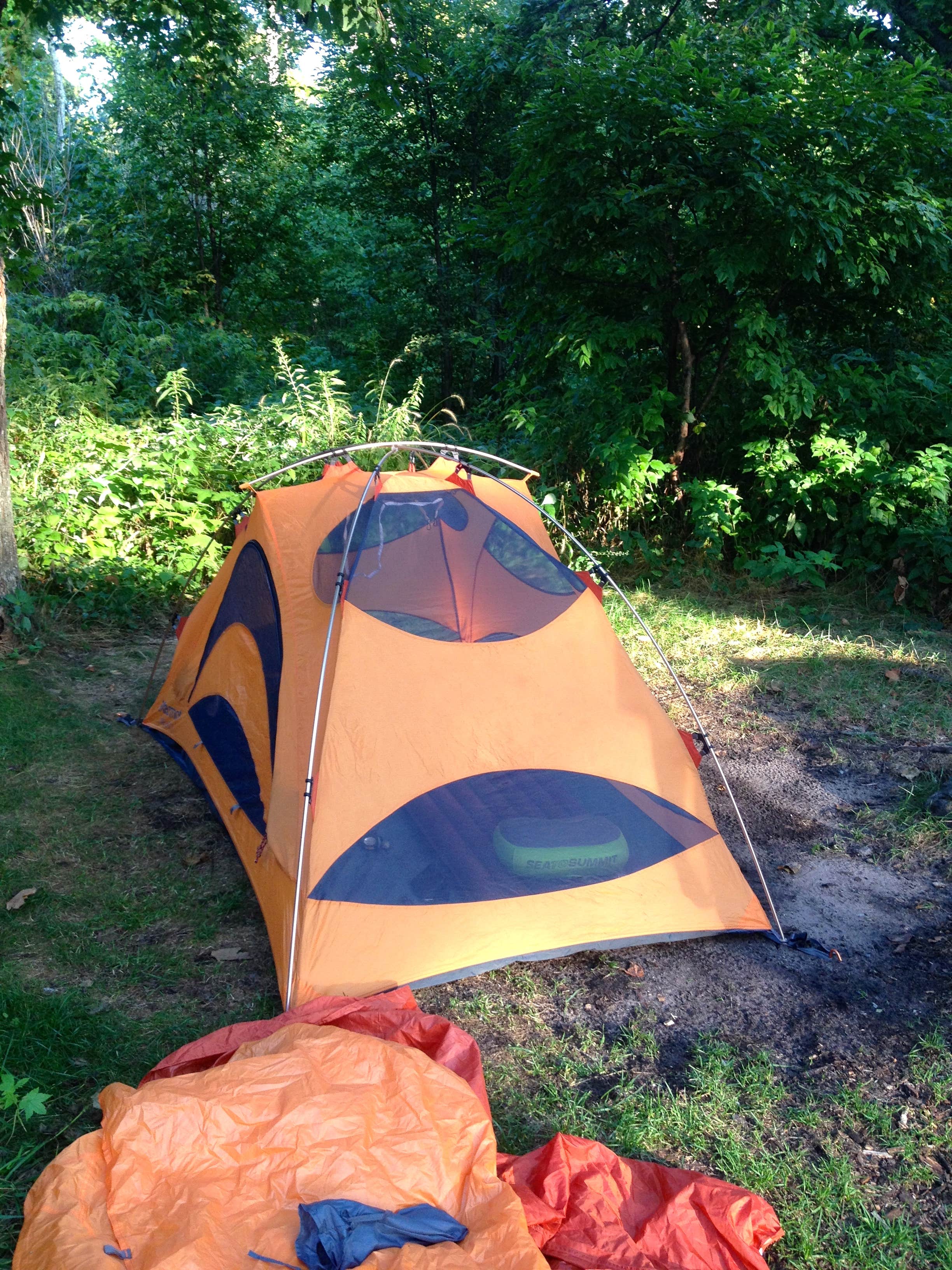 Kevin M.'s photo of tent camping at Newport State Park Campground near Menominee, MI