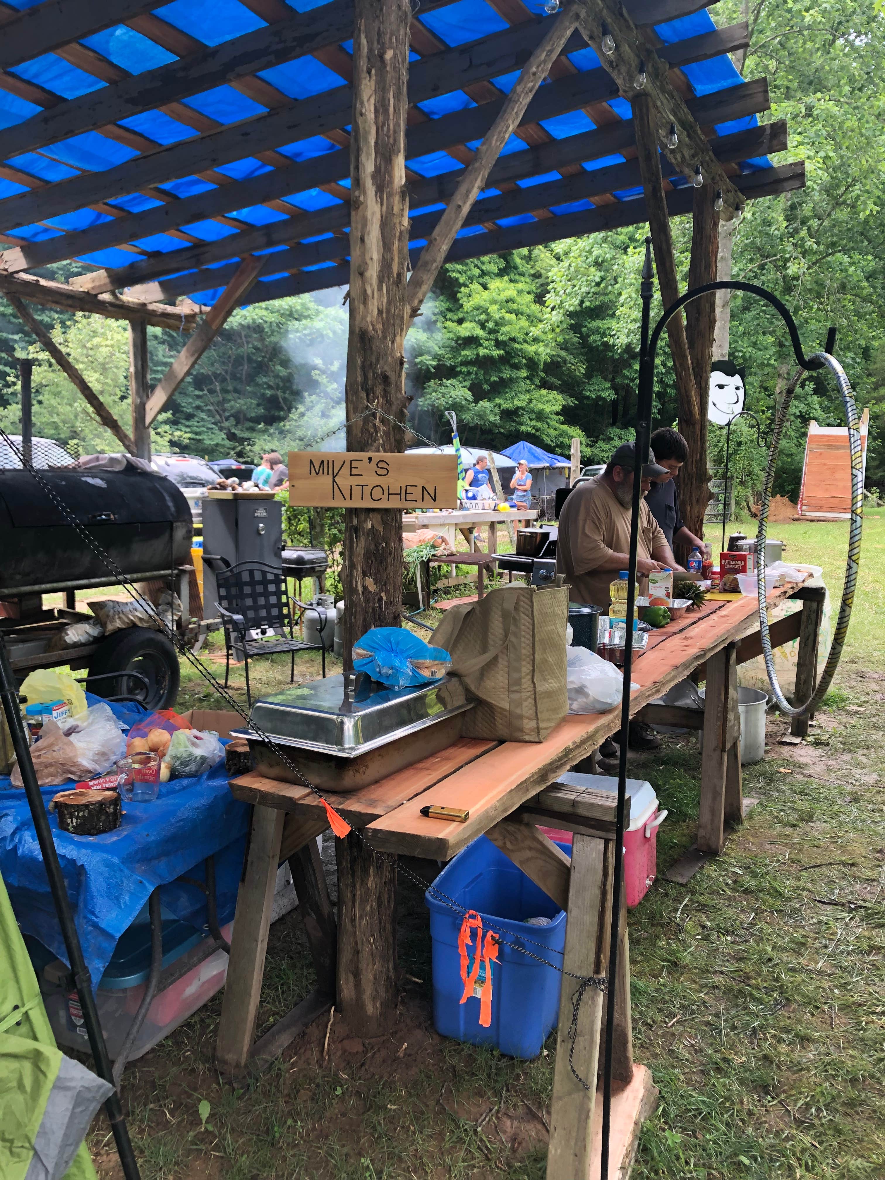 Heather K.'s photo of tent camping at Happy Hollow Homestead near New Albany, IN