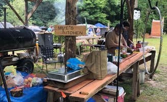 Heather K.'s photo of tent camping at Happy Hollow Homestead near New Albany, IN