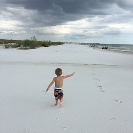 The beaches are beautiful, white sand.
