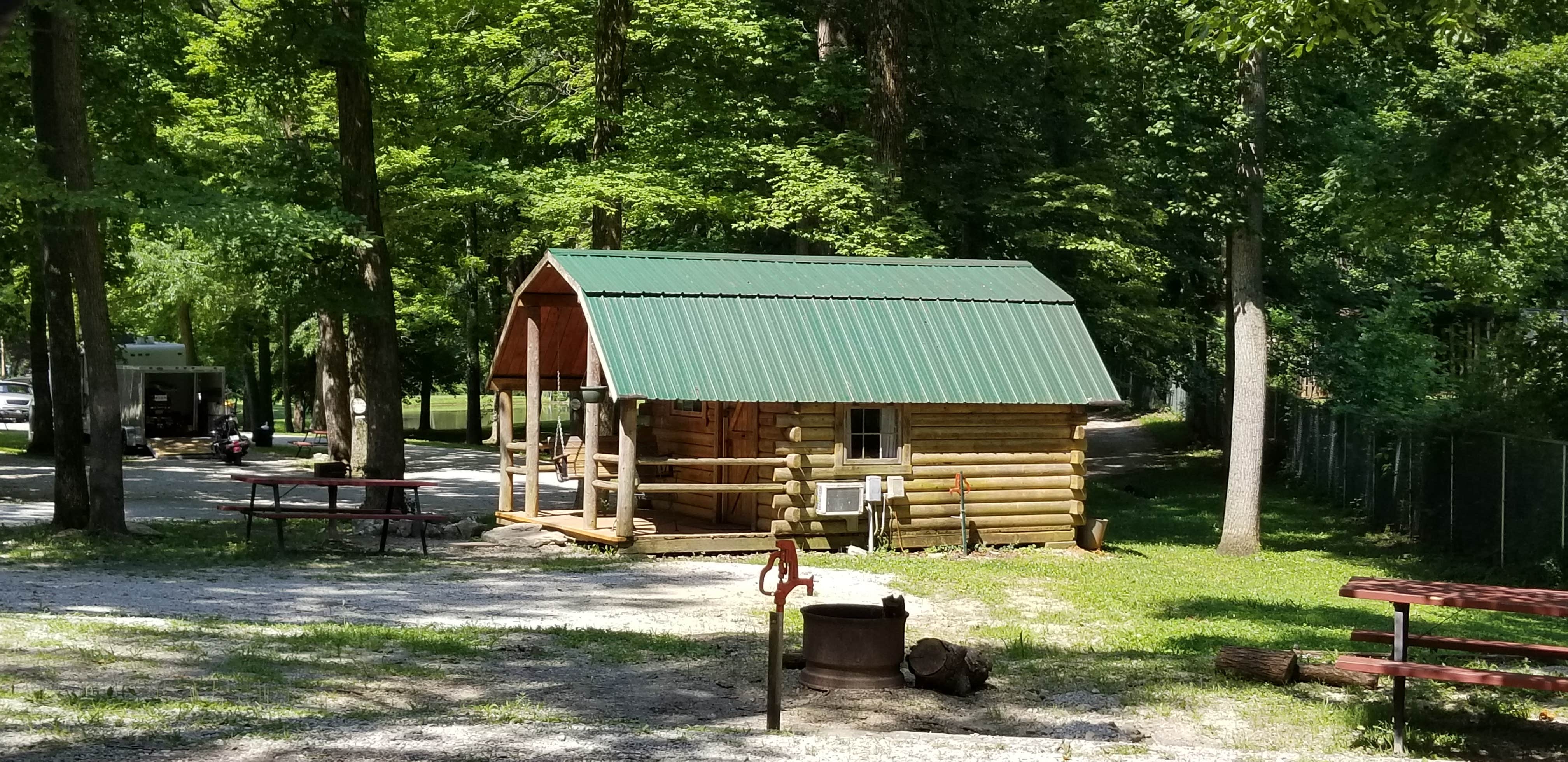 Diana W.'s photo of glamping accommodations at Elizabethtown Crossroads Campground near Horse Cave, KY
