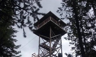 Camping near Line Creek Stock Camp: Up Up Lookout, De Borgia, Montana