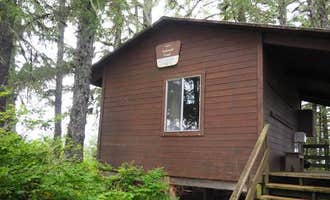 Camping near Ohmer Creek: Gut Island 1 Cabin, Petersburg, Alaska