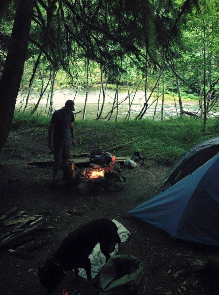 Shaelyn M.'s photo of tent camping at Lewis River Horse Camp near Cougar, WA