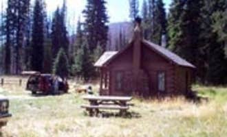 Camping near Pilcher Creek Reservoir: Peavy Cabin, Sumpter, Oregon