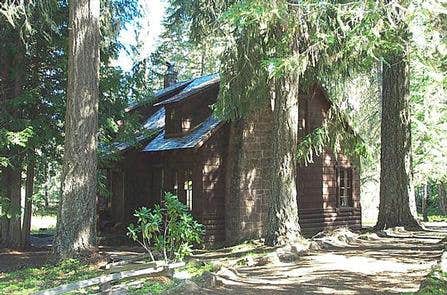 The Dyrt's photo of a cabin at Clackamas Lake Historic Cabin near Culver, OR