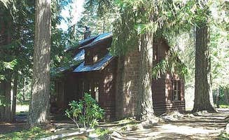 The Dyrt's photo of a cabin at Clackamas Lake Historic Cabin near Tygh Valley, OR