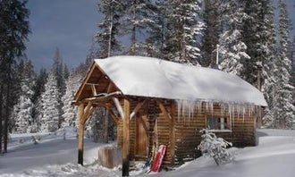 Camping near Bow River: Snow Survey Cabin, Medicine Bow-Routt NFs & Thunder Basin NG, Wyoming