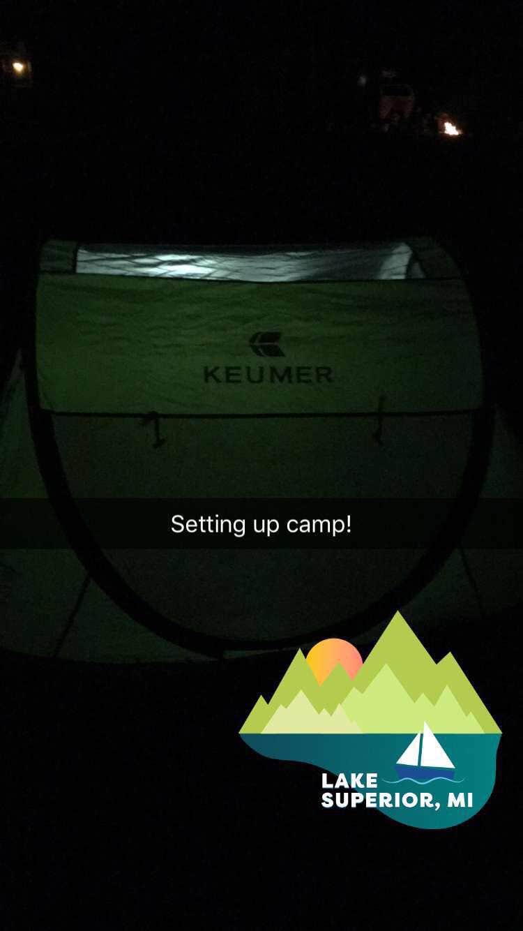 Camper-submitted photo at Woodland Park Campground near Pictured Rocks National Lakeshore