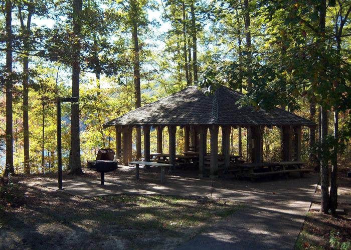 Camper submitted image from Daniel Boone National Forest Boat Gunnel Group Campground - 4