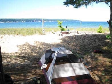 The Dyrt's photo of tent camping at Little Dune II Campsite on Grand Island near Nahma, MI