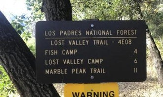 Camping near Arroyo Seco: Escondido Campground, Lucia, California