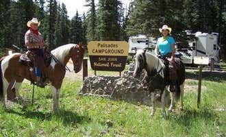 Camping near Thirty Mile: Palisades Horse Camp, Pagosa Springs, Colorado