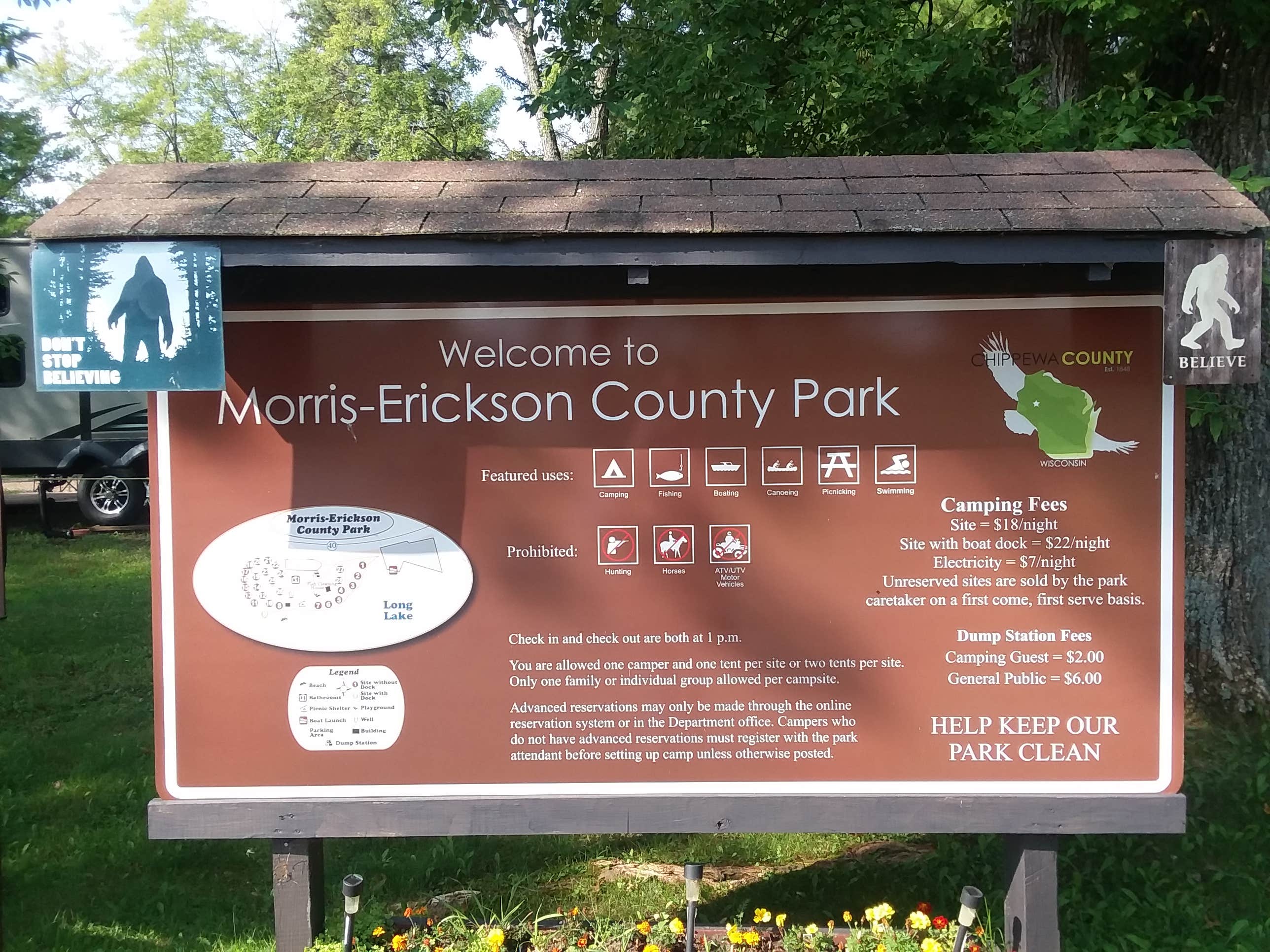 Camping near Myron County Park: Morris Erickson County Park, New Auburn, Wisconsin
