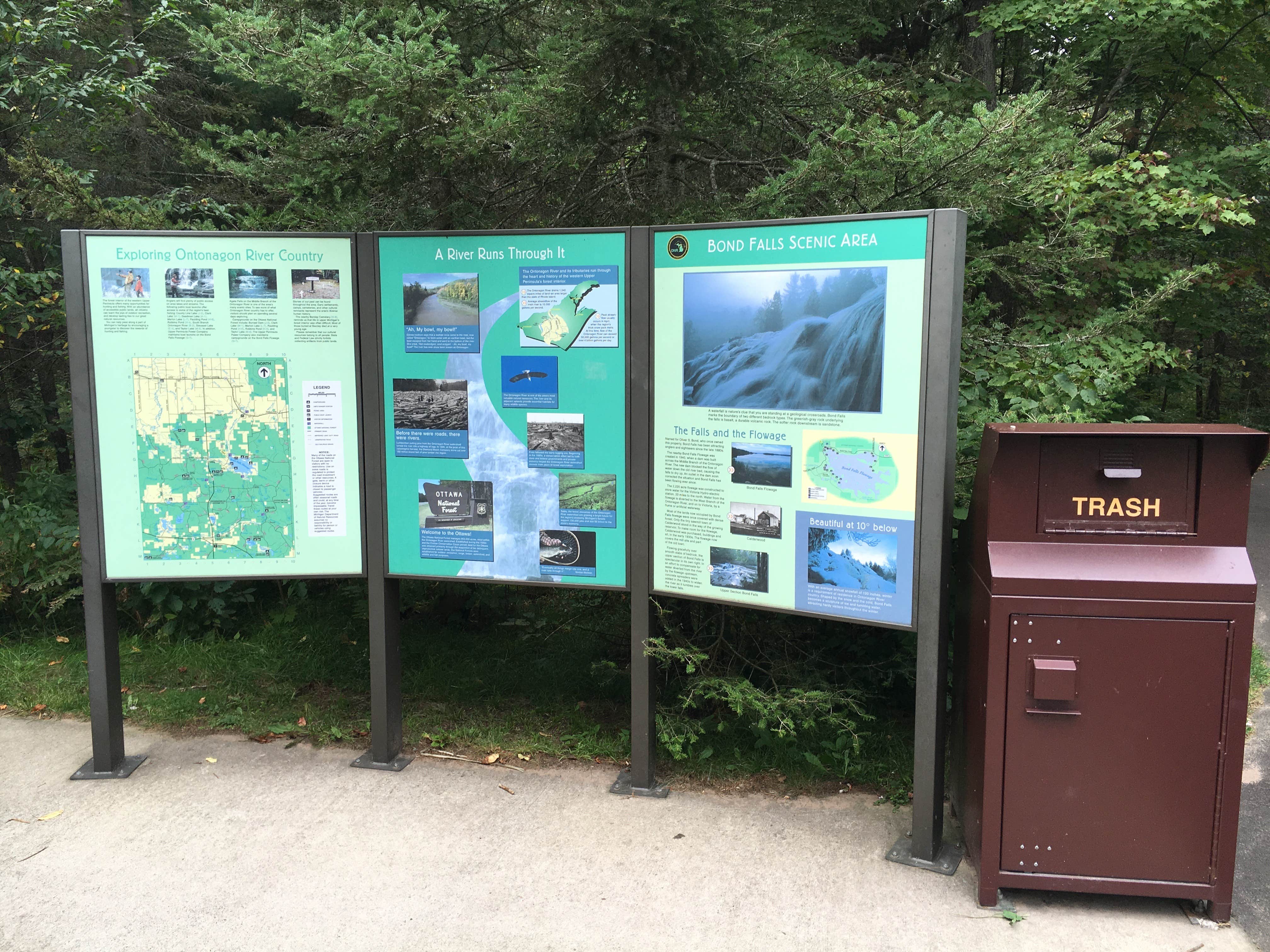 Camper submitted image from Bond Falls Campground - 3