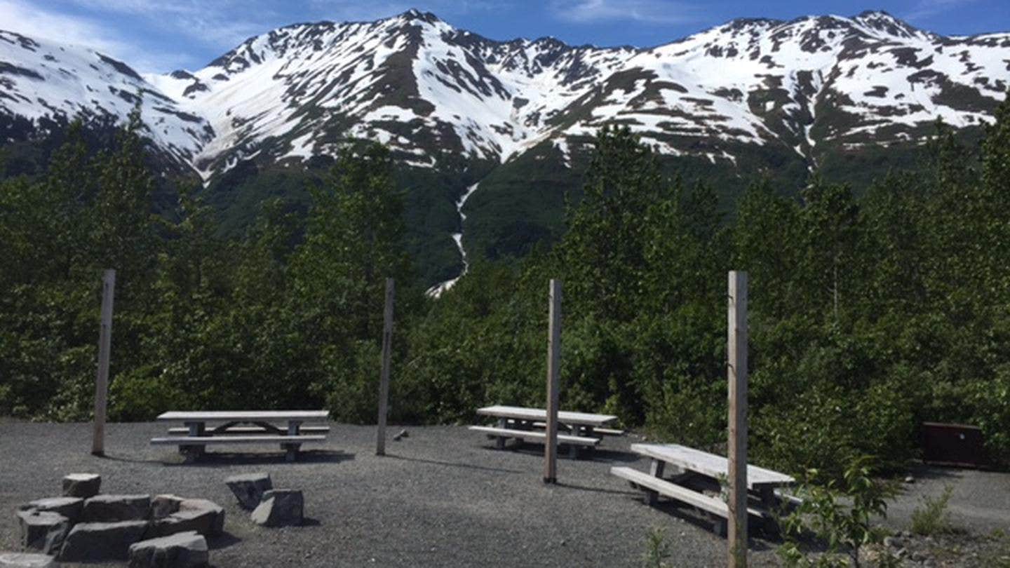 Camper submitted image from Spencer Glacier Whistle Stop Group Campground — Chugach National Forest - 1