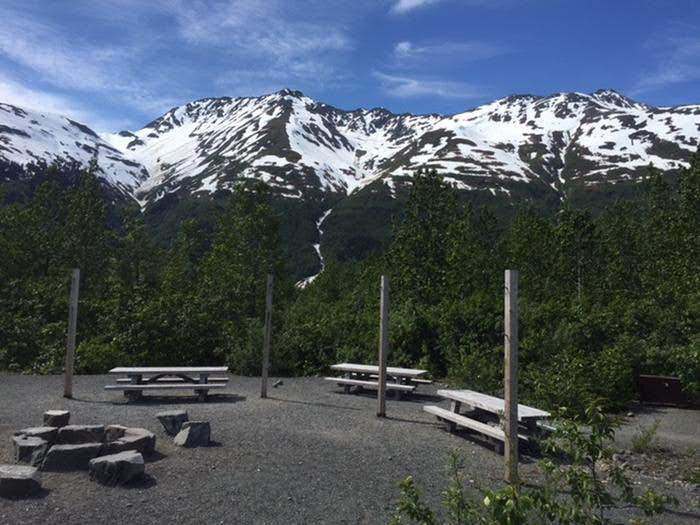 Camper submitted image from Spencer Glacier Whistle Stop Group Campground — Chugach National Forest - 2