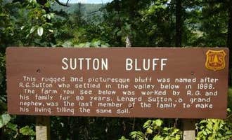 Camping near Little Sinkin Creek: Sutton Bluff Recreation Area, Black, Missouri