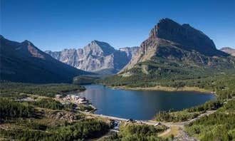 Camping near Avalanche Campground — Glacier National Park: Many Glacier Campground — Glacier National Park, Siyeh Bend, Montana