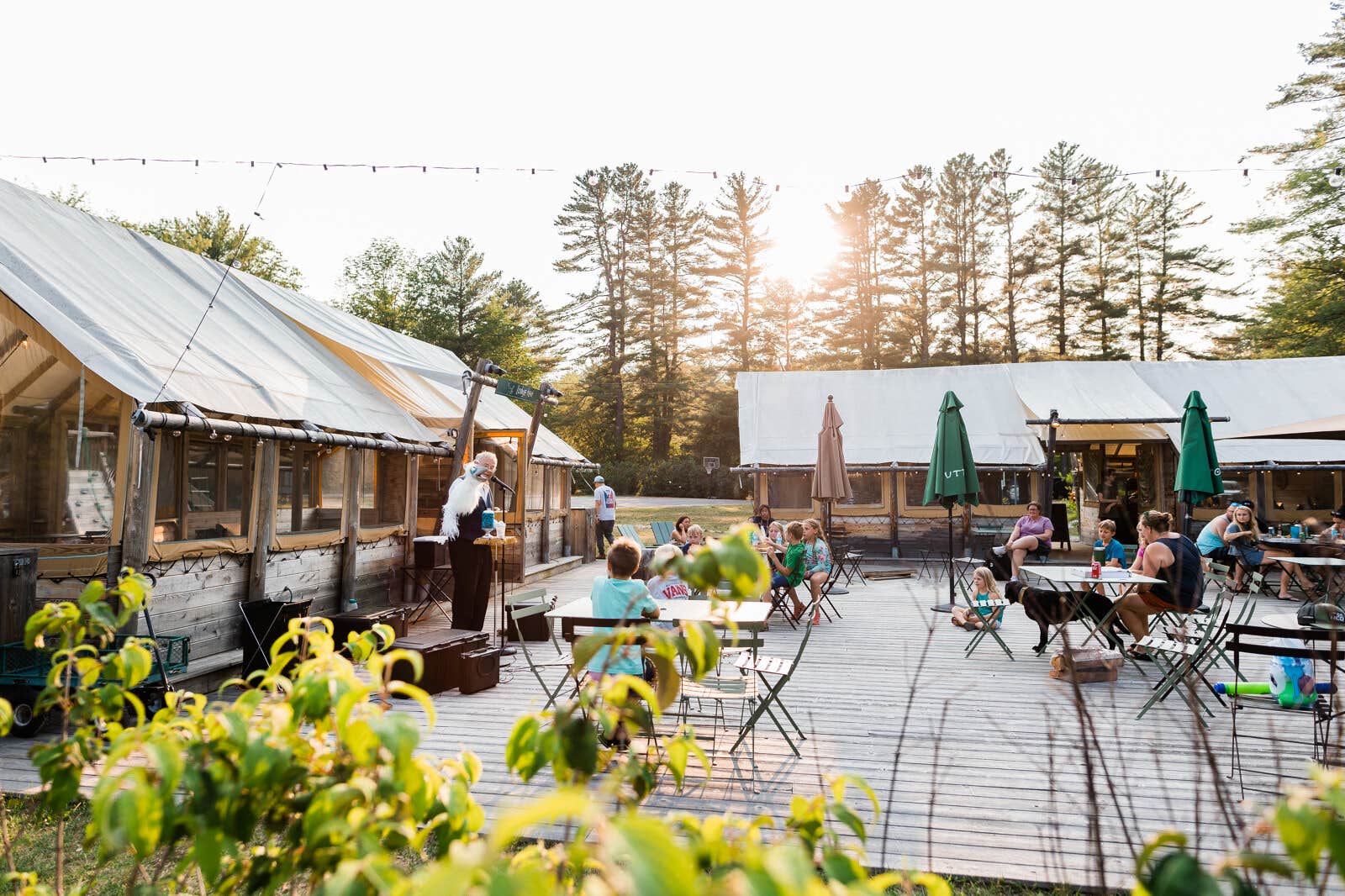 Huttopia N.'s photo of camping with pets at Huttopia White Mountains near Fryeburg, ME