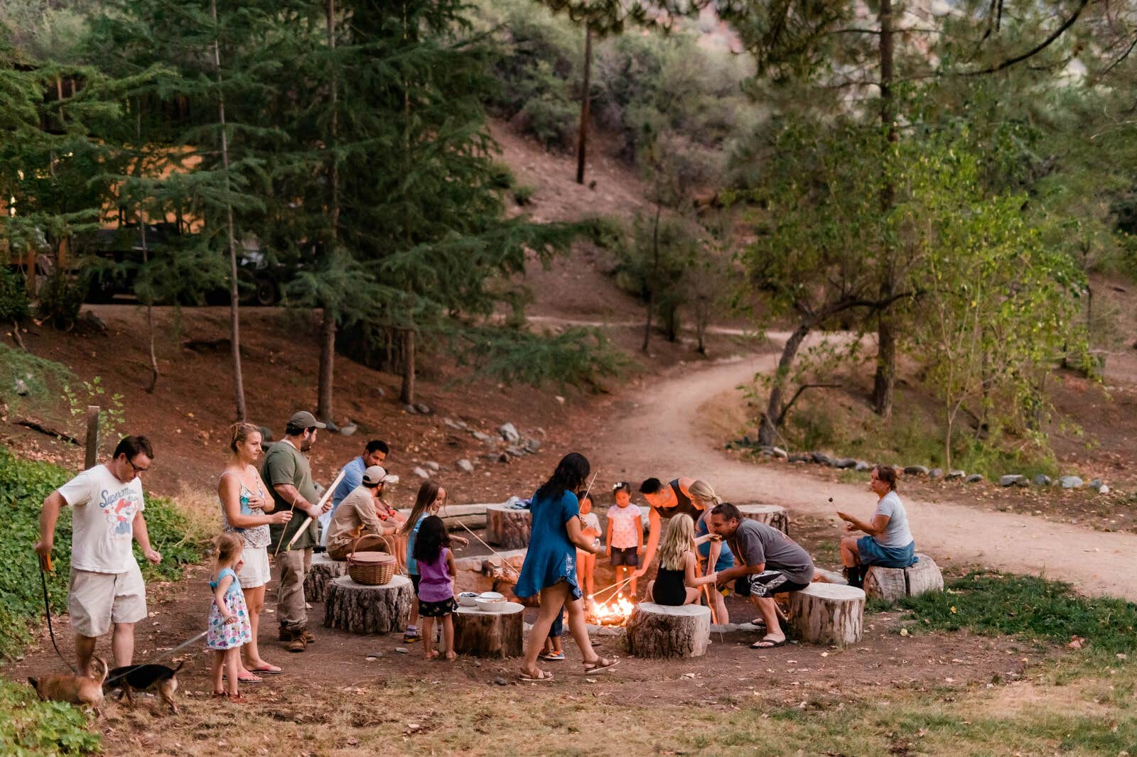 Huttopia N.'s photo of camping with pets at Huttopia Paradise Springs near Acton, CA