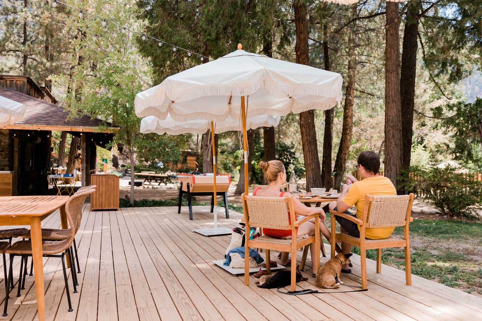 Huttopia N.'s photo of camping with pets at Huttopia Paradise Springs near Acton, CA