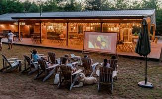 Huttopia N.'s photo of camping with pets at Huttopia Southern Maine near York Beach, ME