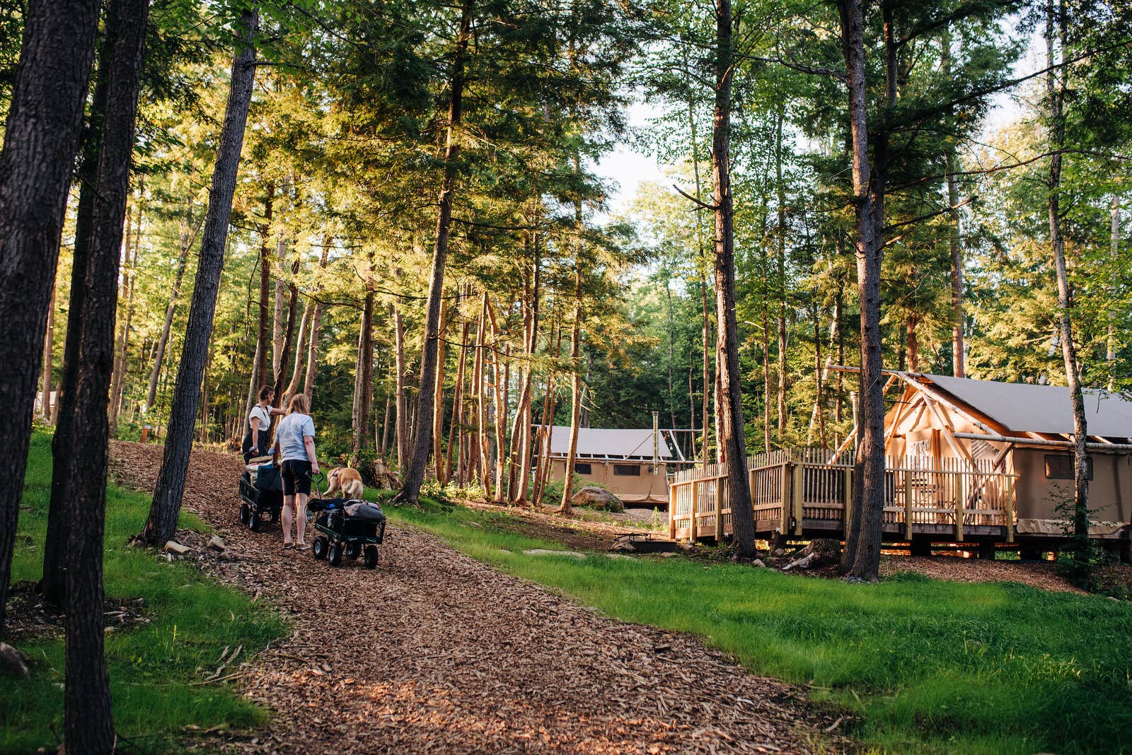 Camper-submitted photo at Huttopia Adirondacks near Lake George, NY