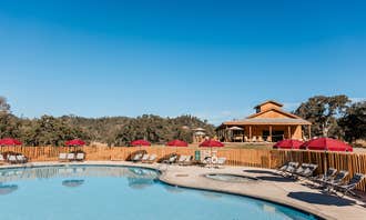Camping near 20 Oaks Cottages and Resort: Huttopia Wine Country, Lower Lake, California