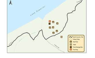 Camping near Little Beaver Lake Campground — Pictured Rocks National Lakeshore: Pictured Rocks National Lakeshore Backcountry Sites — Pictured Rocks National Lakeshore, Grand Marais, Michigan