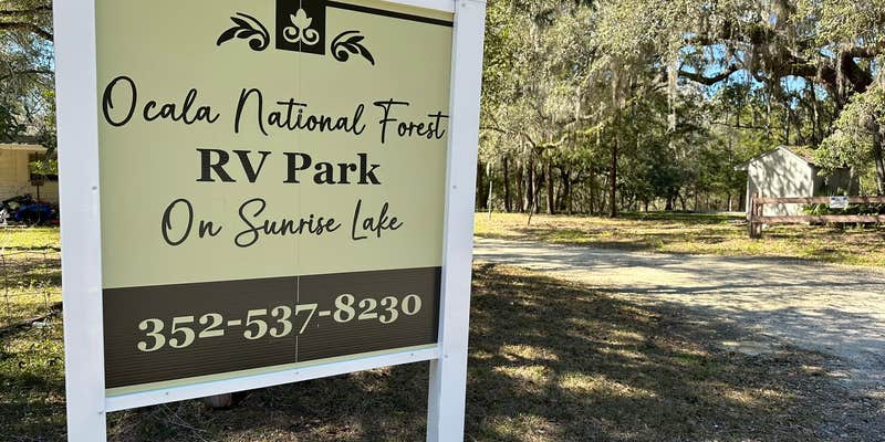 Camper submitted image from Ocala National Forest RV Park on Sunrise Lake