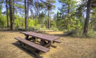 Camping near Wyeth Campground at the Deschutes River: Fall River Campground, La Pine, Oregon