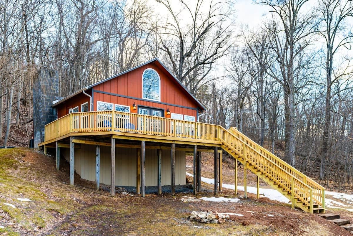Hot Tub, Fire Pit, Huge Deck at Loft Cabin - Photo 3
