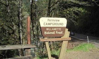 Camping near Whitcomb Creek County Park: Fernview Group Site, Cascadia, Oregon